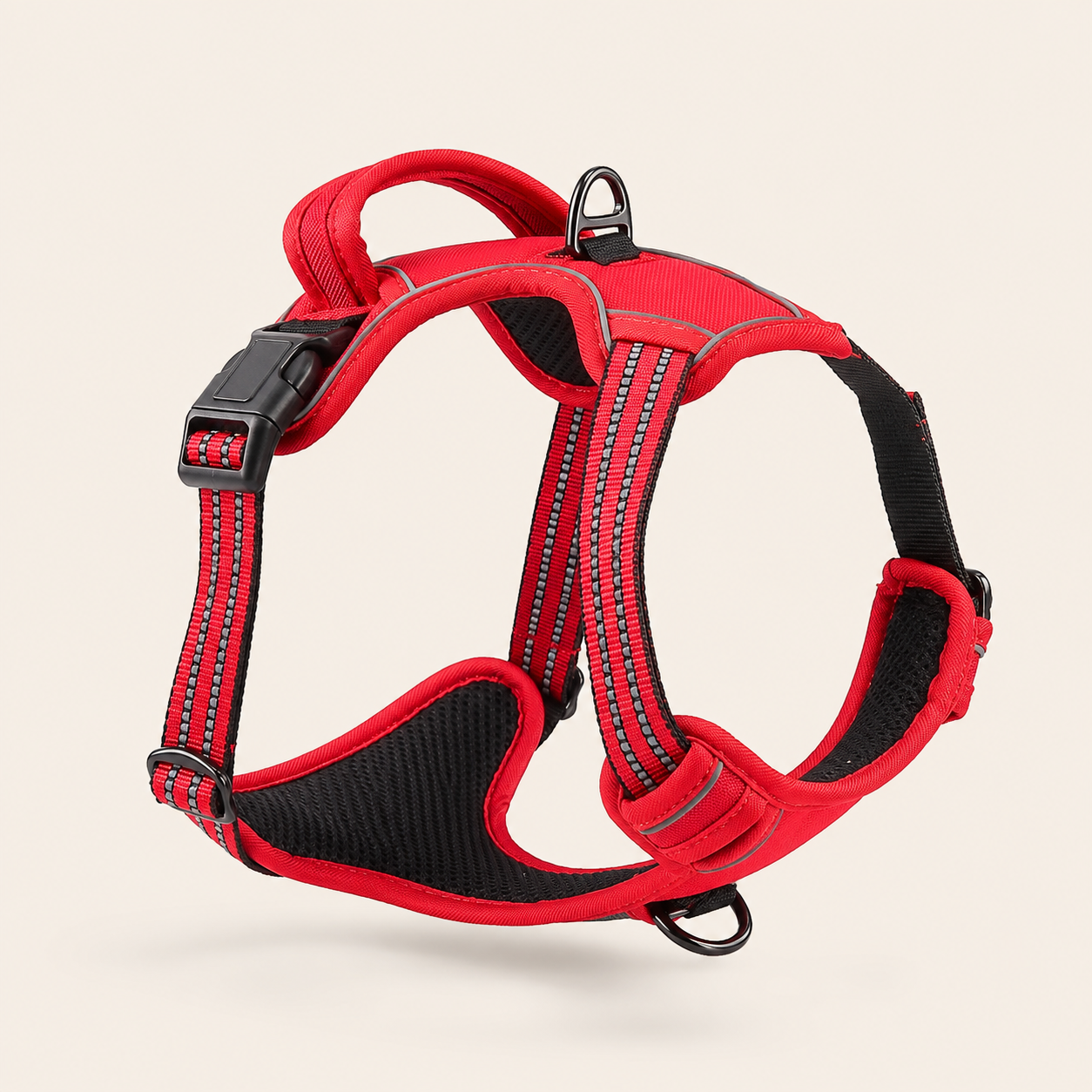 Harnais pour chien anti-traction, respirant et réfléchissant